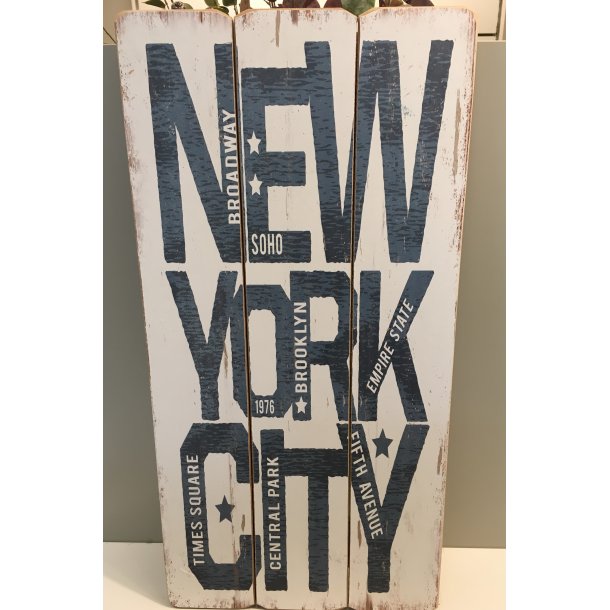 Byskilt New York i tr